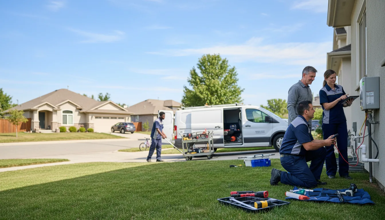 Tankless water heater service in Crystal, ND